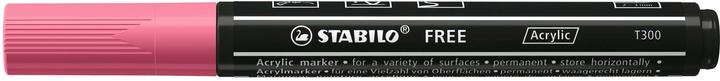 Image du produit STABILO Marqueurs acryliques - FREE Acrylic - T300 pointe ogive 2-3mm - mono-stylo - rose taffy (Rose sombre, 3 mm, 1 x)