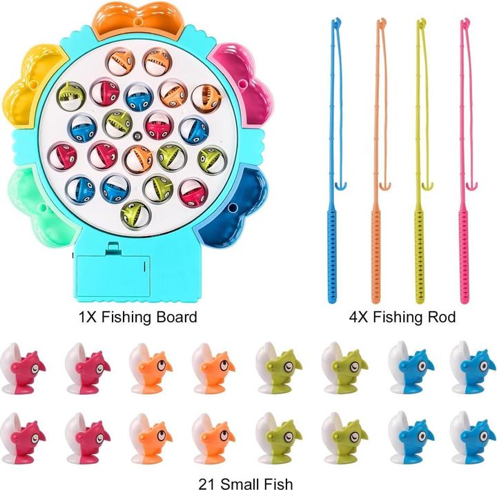 Actual product image The Toy Company Fishing game 21 fish with music