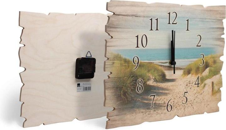 Actual product image Artland Radio-controlled clock orange tree with wood look U0PV (30 cm)
