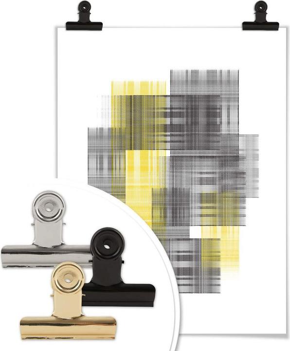 Actual product image Trenddeko Yellow grid (120 x 150 cm)