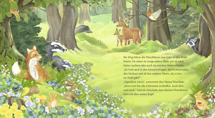 Immagine prodotto Der kleine Waschbär fragt nach Gott – ein Bilderbuch für Kinder ab 2 Jahren (Tedesco, Lea Kässmann, 2020)