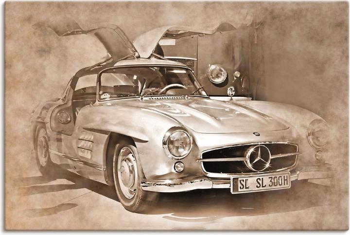 Produktbild Artland Klassischer Mercedes 300 SL Gullwing U4OA (90 x 60 cm)