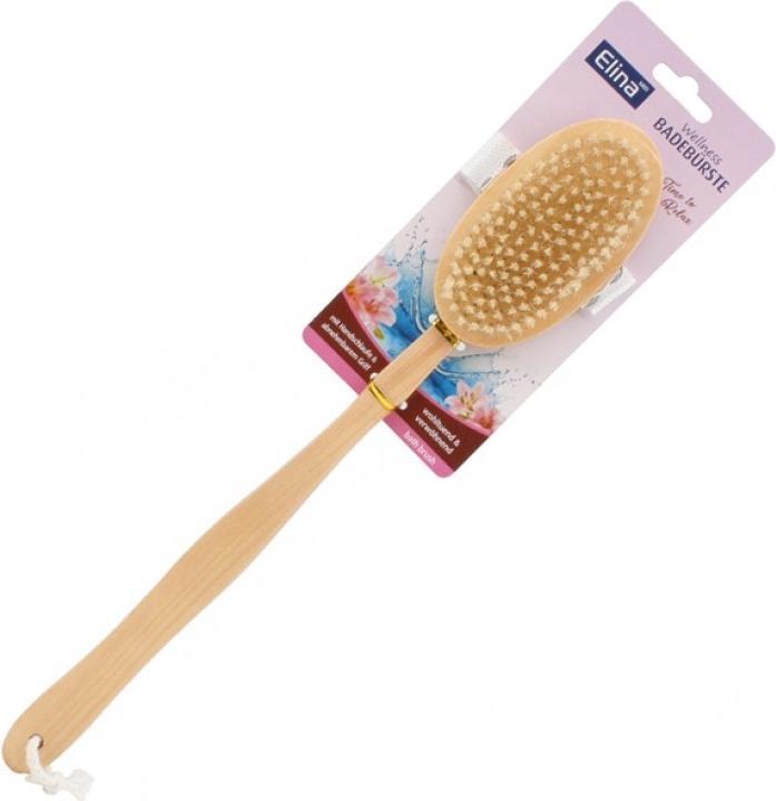 Produktbild Elina Med 40767 Wooden Bath Brush 42cm Oval Massage Brush