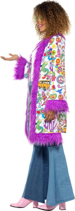 Actual product image Smiffys Womens/Ladies 60s Groovy Hippie Coat (XL)