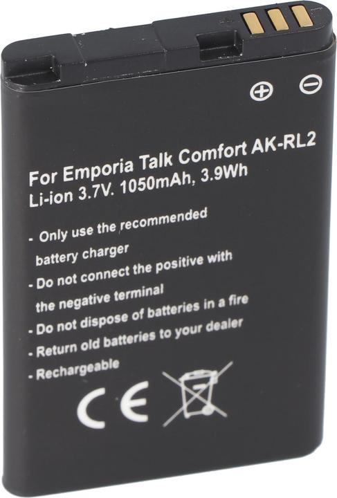 Actual product image XCell Mobile phone battery Li-Ion 3.7V 1050mAh replaces Emporia V66 001