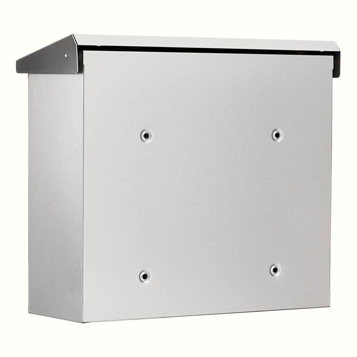 Image du produit Burg Wächter Boîte aux lettres en acier inoxydable LxHxP 380/340/148 mm Lucca 3713 Ni avec arrêt d'ouverture