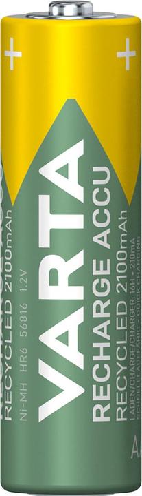 Actual product image Varta Recharge Accu Recycled (4 pcs., AA, 2100 mAh)