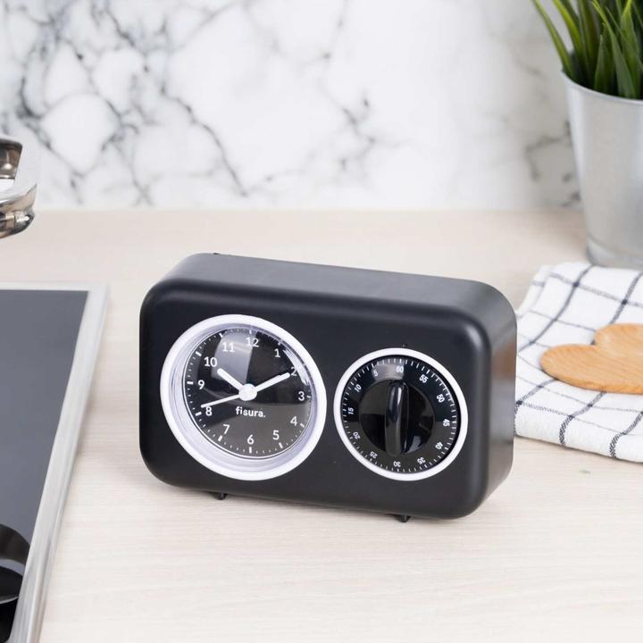 Actual product image Fisura RETRO KITCHEN TIMER black