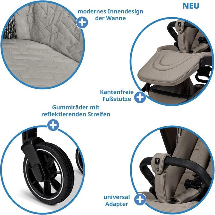 Produktbild Moon Kombikinderwagen 2in1 Kombi-Kinderwagen Resea + bis 22 kg
