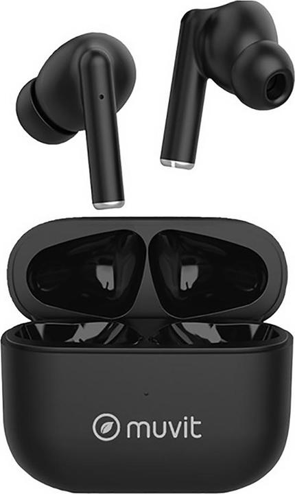 Muvit Earbuds Bluetooth Feeling Plastique Recycle Noir (5 h, Wireless)