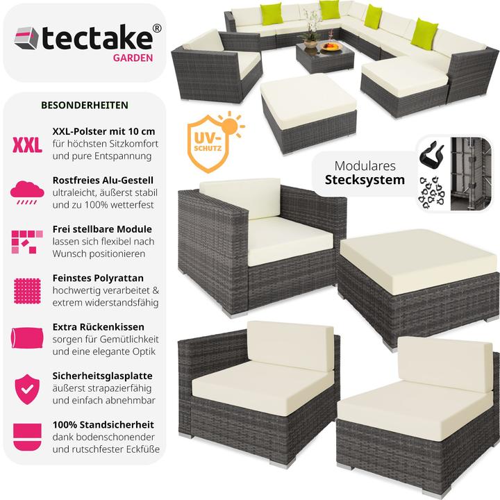 Immagine prodotto tectake set in rattan Las Vegas