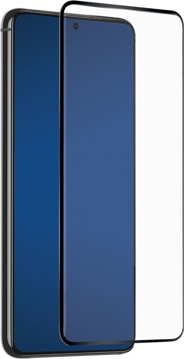 SBS Glass Screen Protector Full Cover Samsung Galaxy S21, nero (1 Pezzo/i, Samsung Galaxy S21+)