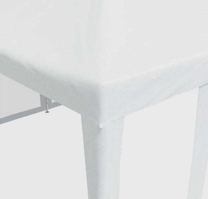 Actual product image VidaXL Partyzelt Pavillon Festzelt mit 10 Mesh-Seitenteilen Weiss 6x4m HDPE (600 cm, 400 cm)
