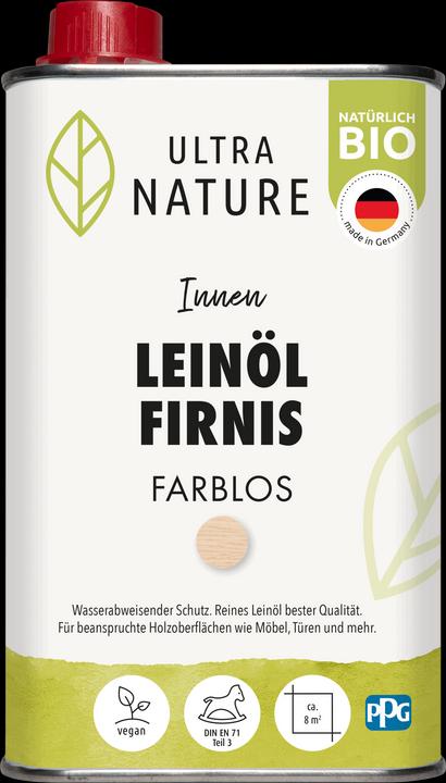 Produktbild Ultra Nature Leinöl Firnis (Farblos, 0.50 l)