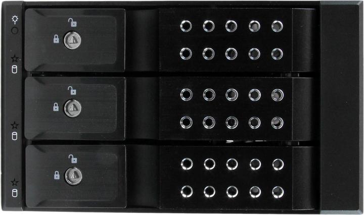 Immagine prodotto StarTech 3-fold 3.5 pollici carrierless SATA hard disk drive in alluminio telaio rimovibile backplane