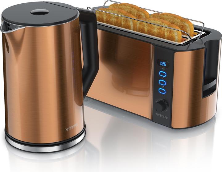Immagine prodotto Arendo Set per la colazione, bollitore in acciaio inox da 1,5 l con selezione della temperatura e (1.50 l)