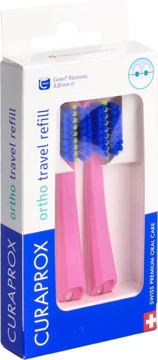 Produktbild Curaprox CS 5460 Travel Set Ortho refill pink (Weich, 2 x)