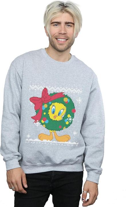 Produktbild Looney Tunes Tweety Pie Christmas Fair Isle Sweatshirt (XL)