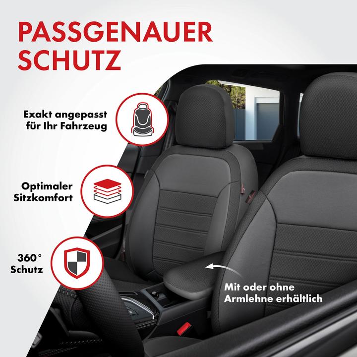 Actual product image Walser Seat cover for Hyundai ix35 (LM, EL, ELH) 08/2009-today, 2 single seat covers