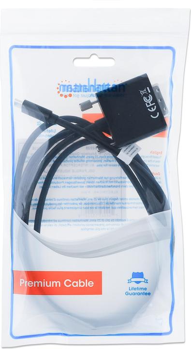 Immagine prodotto Manhattan Cavo adattatore da USB-C a DVI (2 m, USB tipo C)