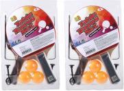 Jono Toys Tischtennisschläger 2 Stück mit Netz und 3 Bällen