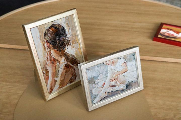 Actual product image Nielsen Frame Zoom wood 21x29,7cm silver (21 x 29.7 cm)