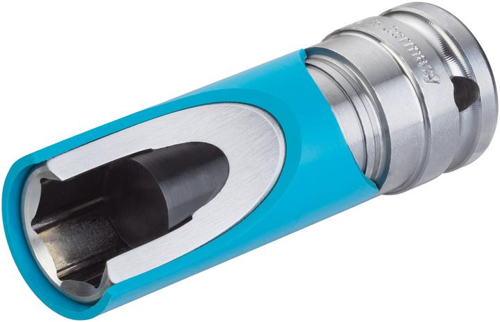 Actual product image HAZET Impact socket ∙ hexagon 903SLG-17 ∙ Square, hollow 12.5 mm (1/2 inch) ∙ Outside hexagon tract… (17 mm)