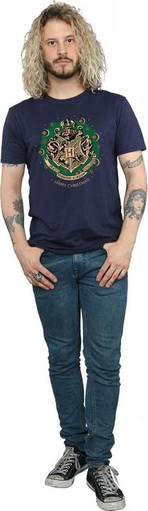 Image du produit T-shirt de Noël en coton avec couronnes de fleurs (M)