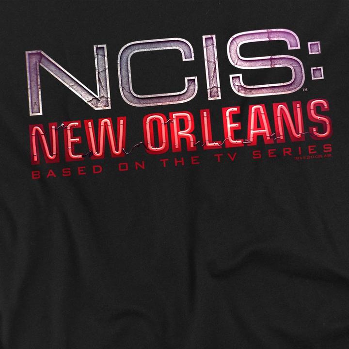 Actual product image NCIS: New Orleans Mens Neon Sign T-Shirt (XL)