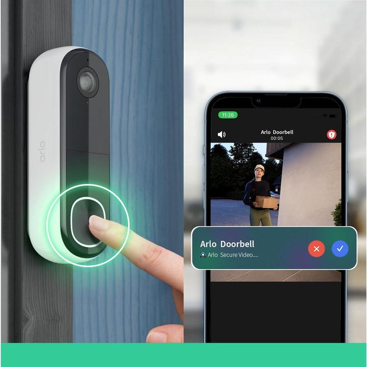 Immagine prodotto Arlo Video Doorbell 2K + Chime Bundle (WiFi)