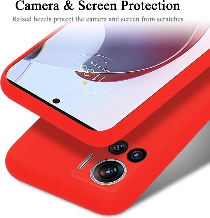 Produktbild Cadorabo TPU Liquid Silicone Case Hülle für Motorola EDGE 30 ULTRA / X30 PRO (Motorola Edge 30 Ultra)