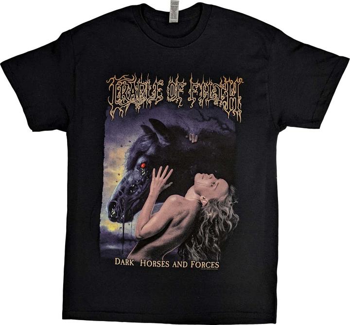 Cradle Of Filth Unisex Adult Dark Horses Back Print Cotton T-Shirt