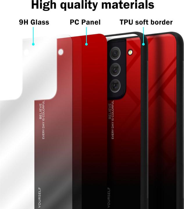 Immagine prodotto Cadorabo Manicotto per vetro in TPU a 2 colori (Samsung Galaxy S22+)