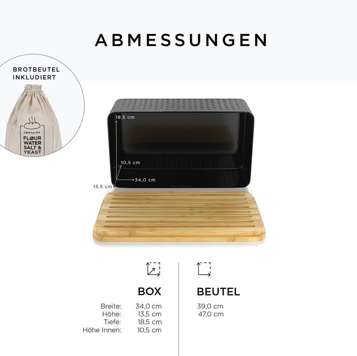 Produktbild Lars Nysøm Brotkasten mit Schneidebrett Glaede