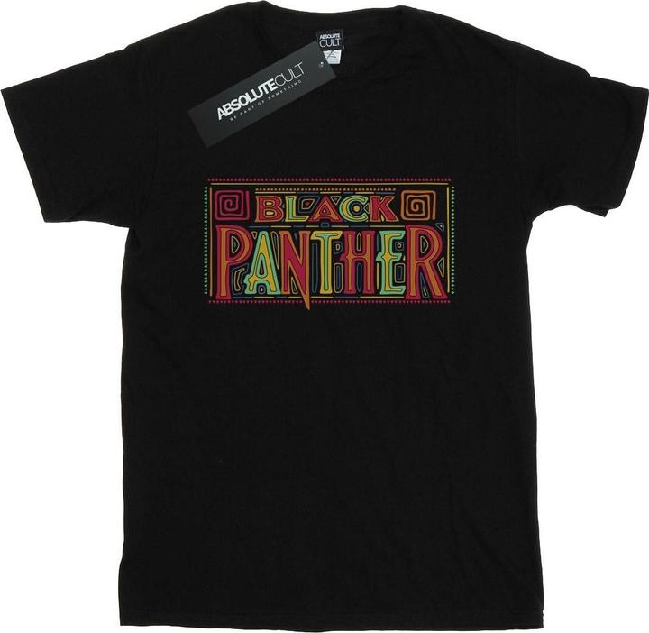 Actual product image Mens Black Panther Tribal Logo T-Shirt (M)