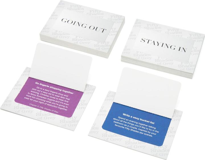 Actual product image Fifty Shades of Grey Play Nice Date Night Idea Cards (Other, German, English)