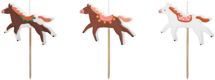 Produktbild Partydeco Kerze Pferd, 3 Stück