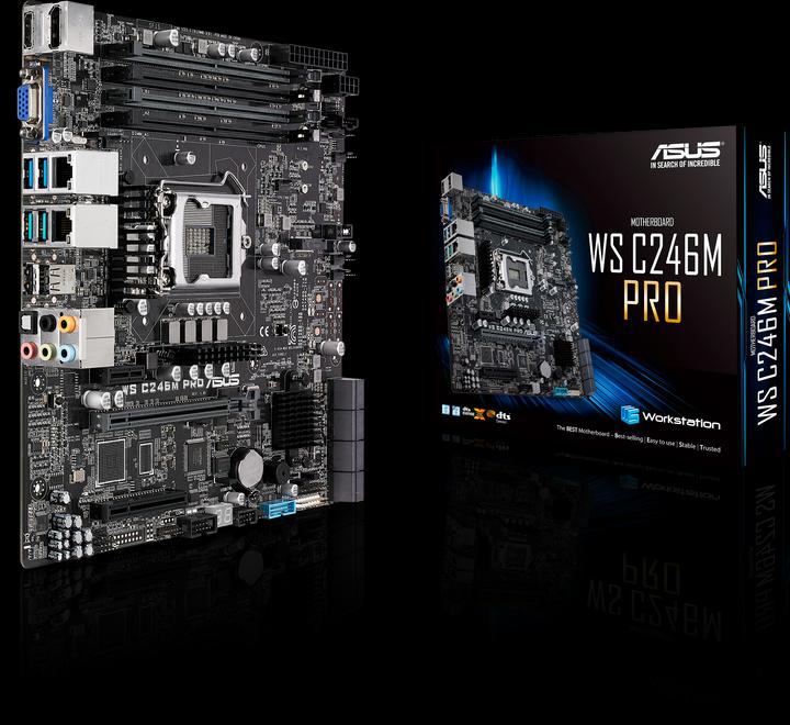 Actual product image ASUS C246M PRO (LGA 1151, Intel C246, mATX)
