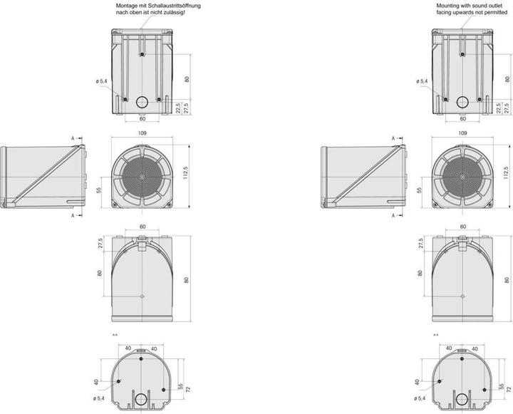 Produktbild Werma Kombination LED-Doppelblitz/Mehrtonsirene 444