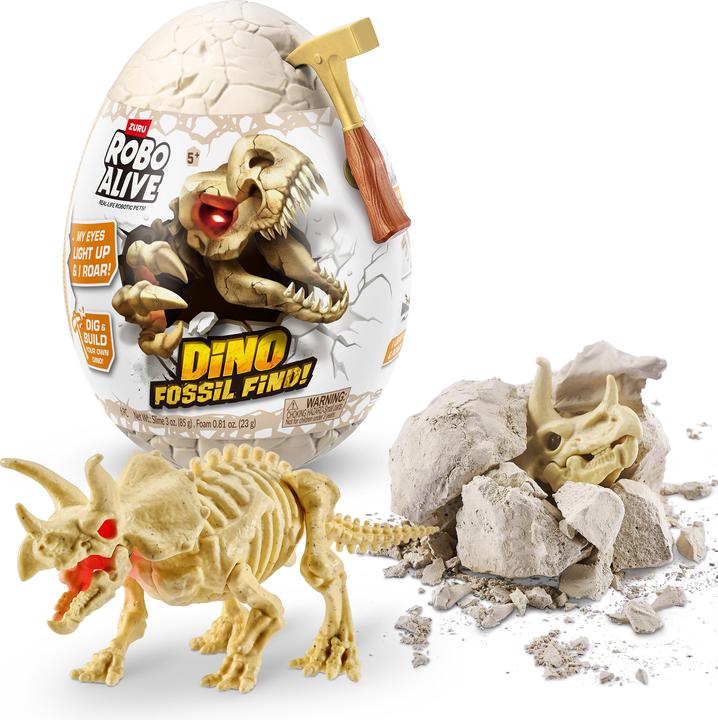 Actual product image Magni Robo Alive Dino Fossil Find Series 1