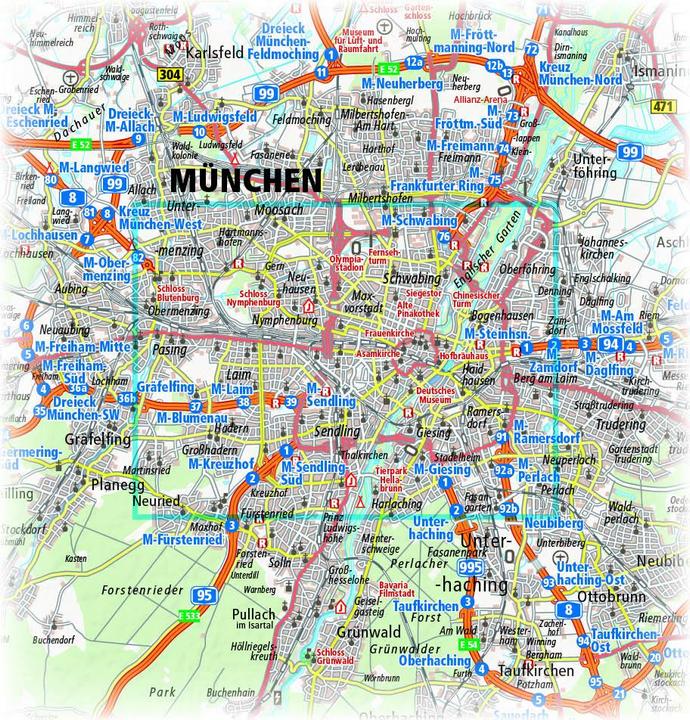 Produktbild München. Stadtplan 1:18 000 18000