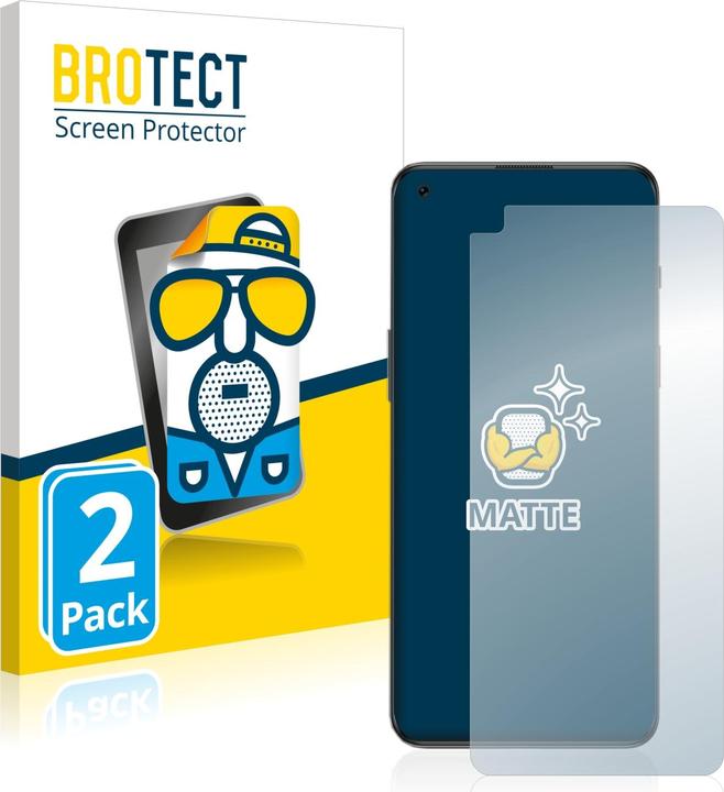 Produktbild BROTECT Entspiegelungs-Schutzfolie Displayschutz Matt (2 Stück, OnePlus Nord 2T 5G)