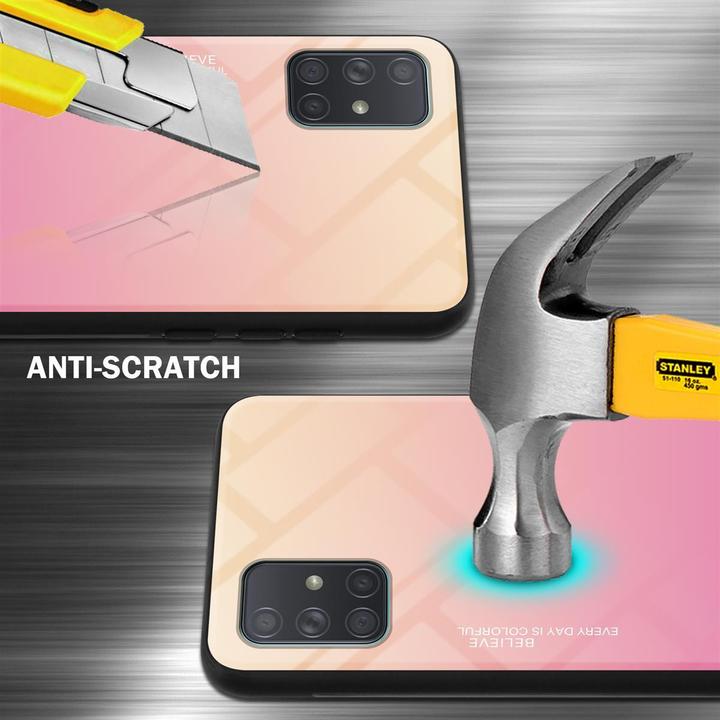 Actual product image Cadorabo TPU 2 colors glass cover (Samsung Galaxy A71)