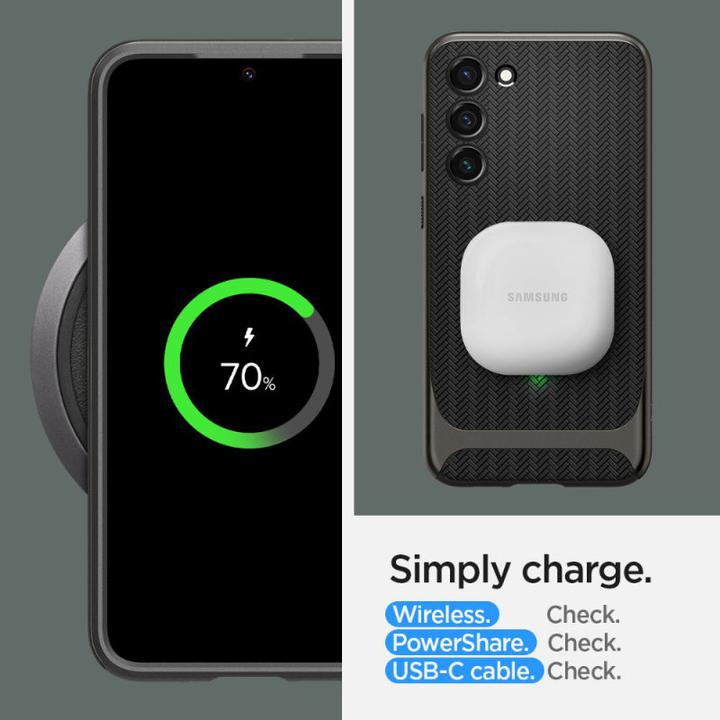 Actual product image Spigen Neo Hybrid Galaxy S23 Gunmetal (Samsung Galaxy S23)