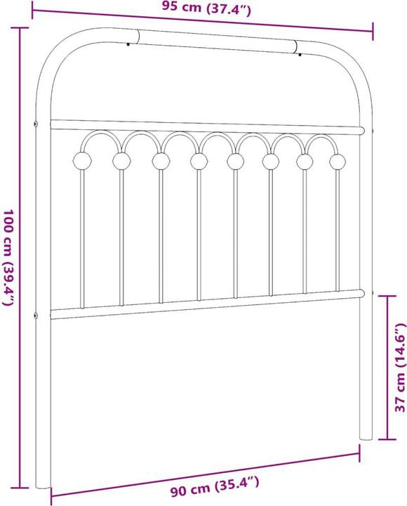 Actual product image VidaXL Kwabina (95 x 3 x 100 cm)