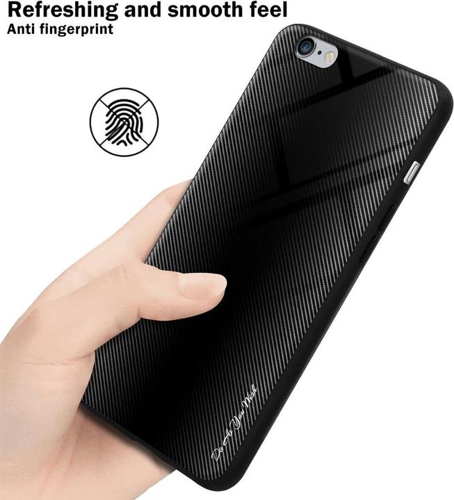 Image du produit Cadorabo TPU Couverture en verre rayé (Apple iPhone 6 Plus)
