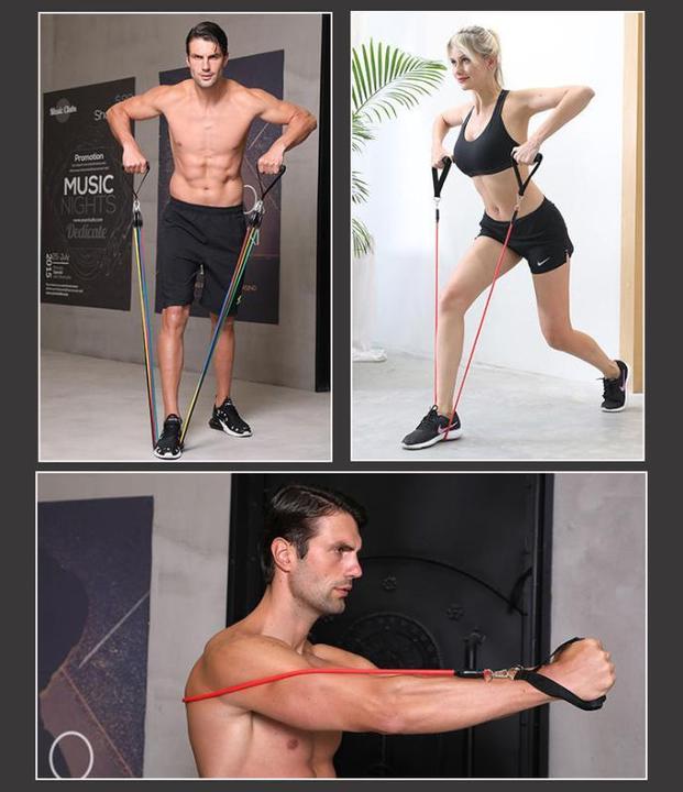 Immagine prodotto PhoneLook Corde elastiche per la muscolazione Insieme di bande per sport/fitness (5Kg-45Kg)