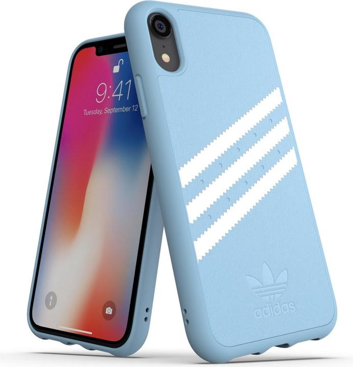 Image du produit adidas PU Moulded Case suede bleu clair/blanc (Apple iPhone XS Max)