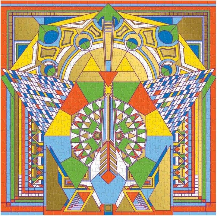 Immagine prodotto Abrams & Chronicle 57815 - Frank Lloyd Wright Imperial Hotel Peacock Carpet - Puzzle di lamina, 500 pezzi (500 pezzi)
