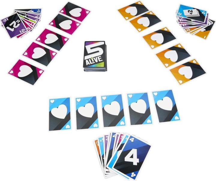 Actual product image Hasbro Gaming Five Alive Card Game (German)